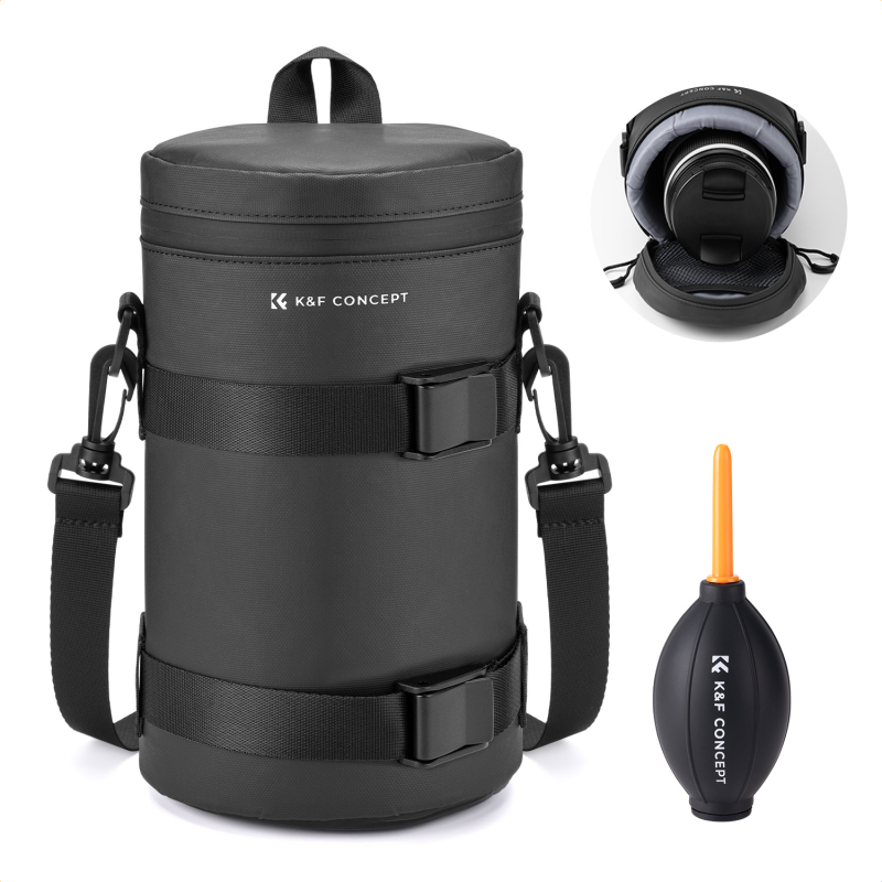 K&F Concept objektív védő tok, XL méret, 11cmx22cm (KF-13-203)