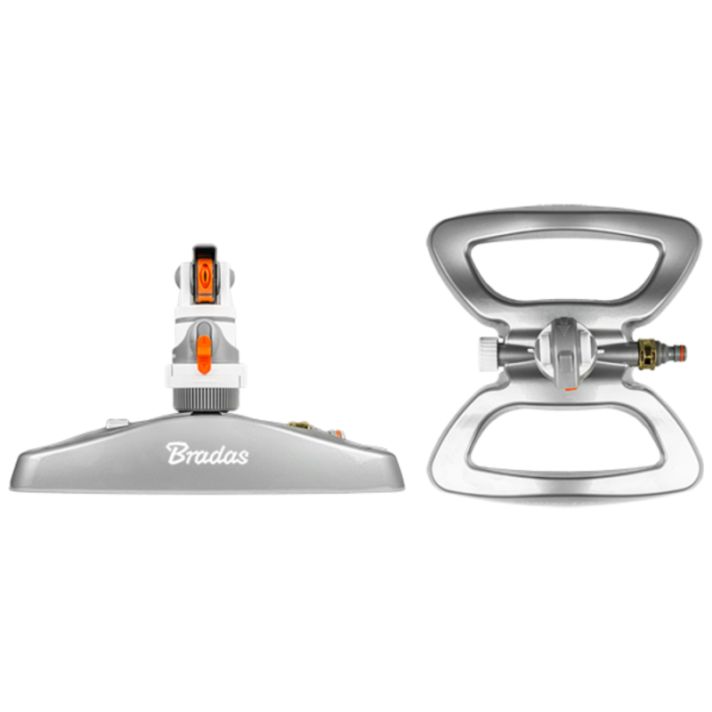 Bradas 4 funkciós fém állványos állítható forgó öntözőfej, 21m (1500824 - WL-Z13)