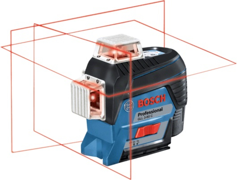Bosch GLL 3-80 C multifunkcionális vonallézer szett L-Boxx-ban (0601063R02)