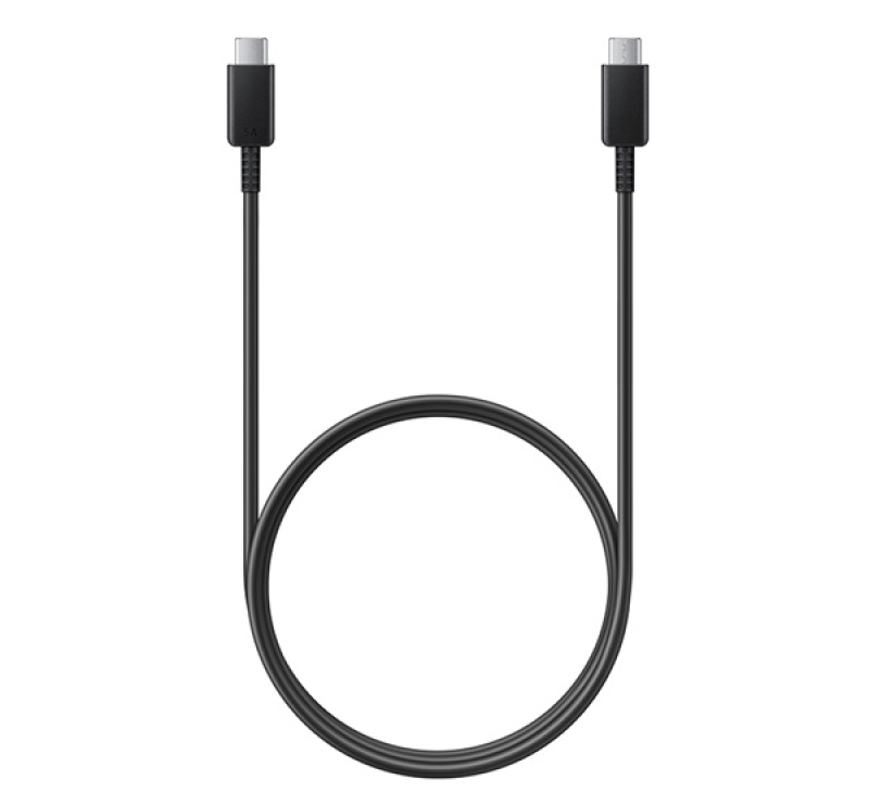 Samsung adatkábel (Type-C - Type-C, 5A, 100W, gyorstöltő, 100cm) FEKETE