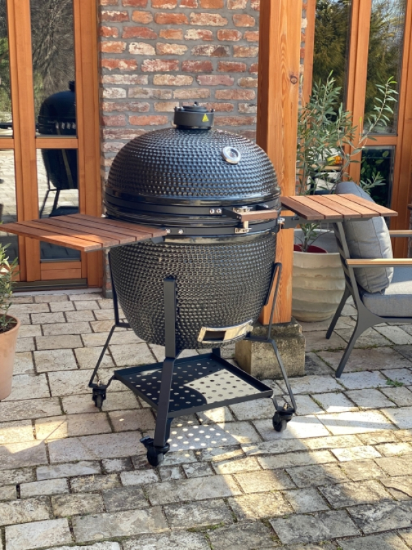 GLOBE XXL Kamado Grill Kerámia Faszenes Grillsütő BBQ (MY27TT003)