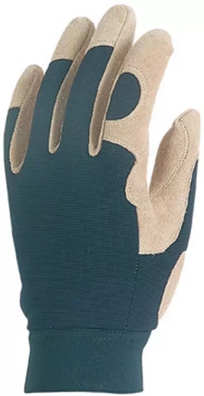 EP Bőrkesztyű, Natúr Sertés Velúr/Fekete Tépőzáras 9-es (909)