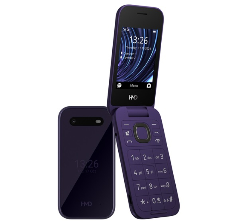 HMD 2660 FLIP 4G mobiltelefon (Dualsim) LILA