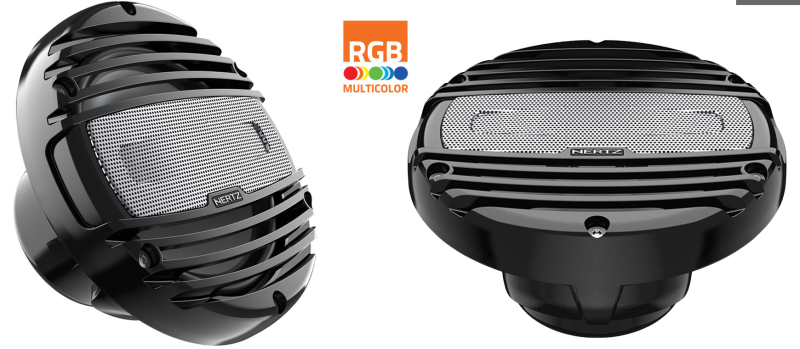 Hertz HMX 8 LD-C vízálló koaxiális hangszóró, 20cm, fekete (11971)