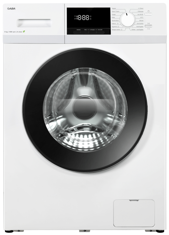Gaba GTW-814A elöltöltős mosógép 8kg