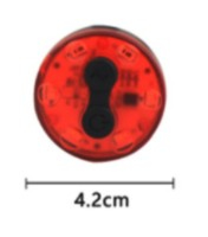 Újratölthető kerékpár hátsó lámpa QX-W07A (16769)