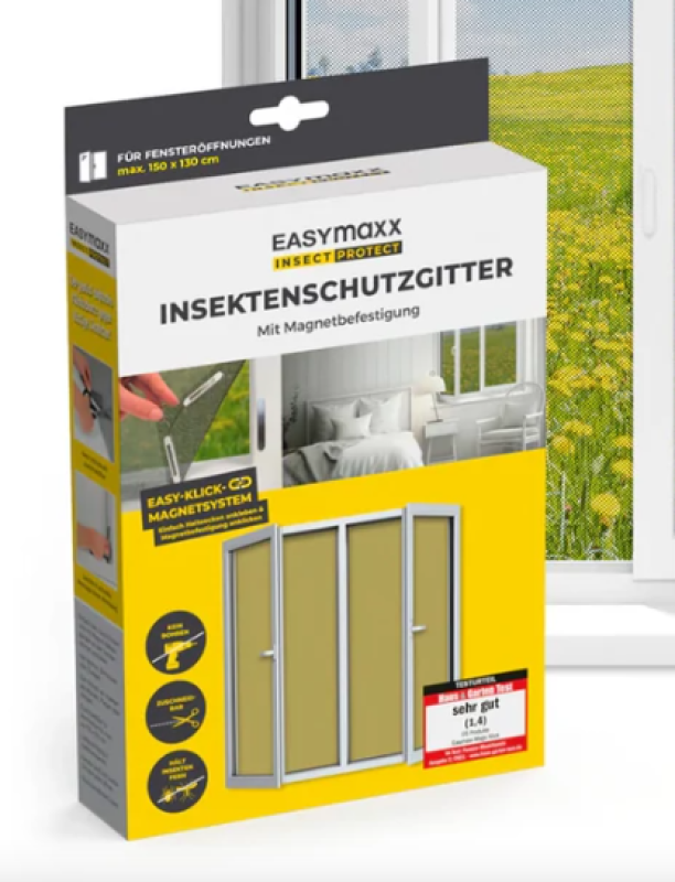 Easymaxx szúnyogháló 150x130 cm, mágneses, ablakra (DS03771-L)