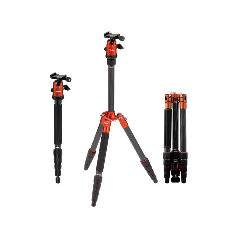 Rollei Compact Traveler No.1 Carbon állvány, narancs (R22579)