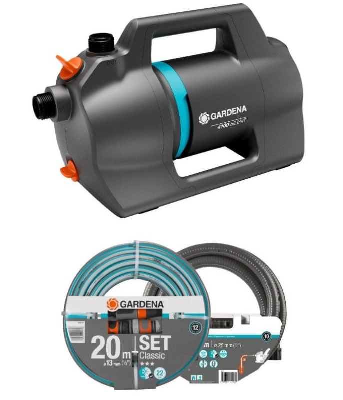 Gardena Kerti szivattyú 4100 Silent készlet (9051-20)