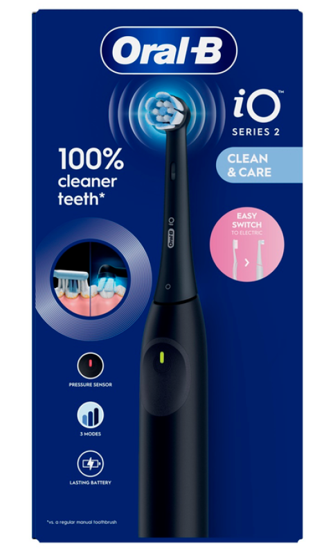 Oral-B iO2 elektromos fogkefe, fekete (10PO010452)