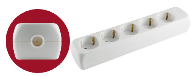 Home szerelhető földelt elosztó, 5- ös (NV 05)