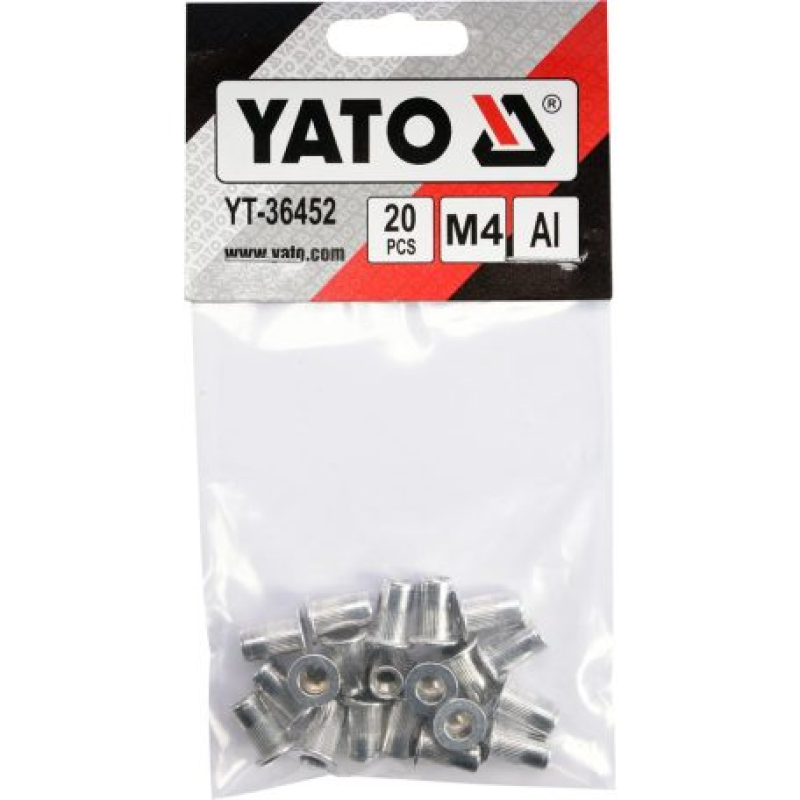 Yato alumínium szegecsanya M4, 20db (YAT-36452)