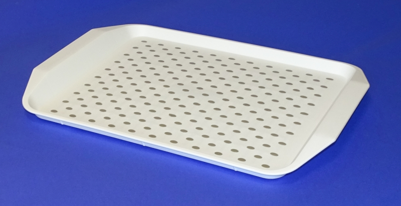 Közepes csúszásmentes tálca- fehér (1961 fehér)