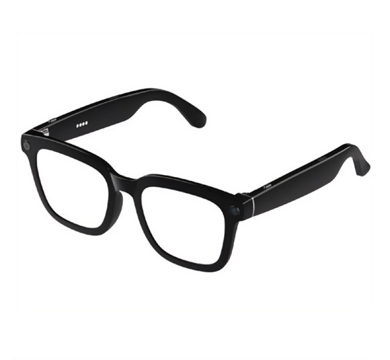 Okos szemüveg (v5.3, kamera, zenelejátszás, hívásfogadás, AI fordító, IP64) FEKETE