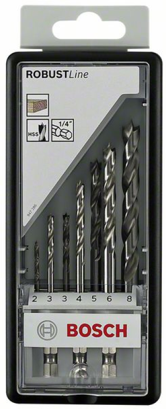 Bosch 7 részes Robust Line fa spirálfúró készlet (2607019923)