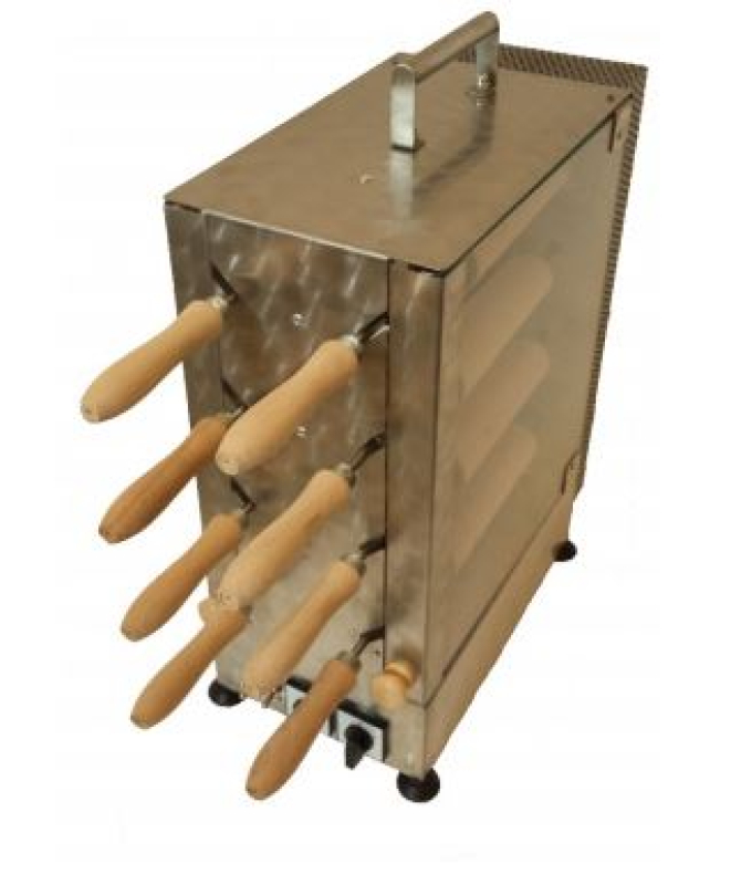 Elektromos kürtöskalács sütő gép, 8+8 fás (REK-8)