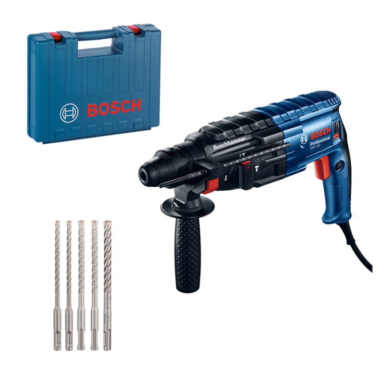 Bosch GBH 240 fúrókalapács + SDS plus készlet szerszámtáskában (0615990M99)