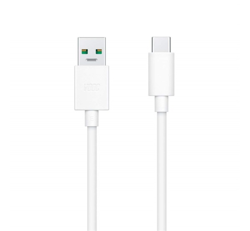 Realme DL129 adatkábel (USB - Type-C, gyorstöltő, 100cm) FEHÉR