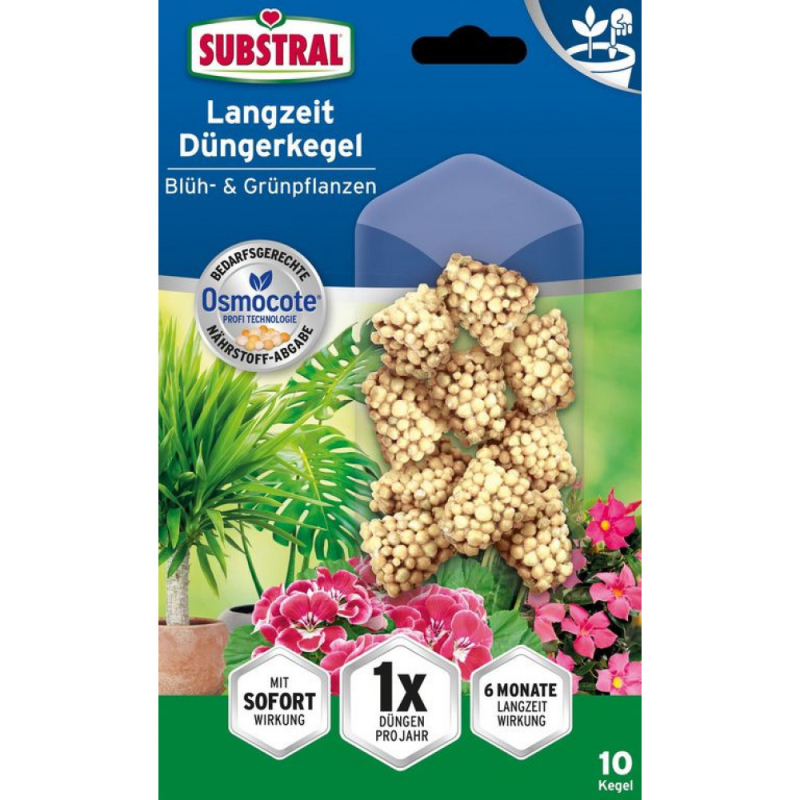 Substral Osmocote hosszú hatástartamú tabletta virágzó- és zöld növényekhez 10db (732218)
