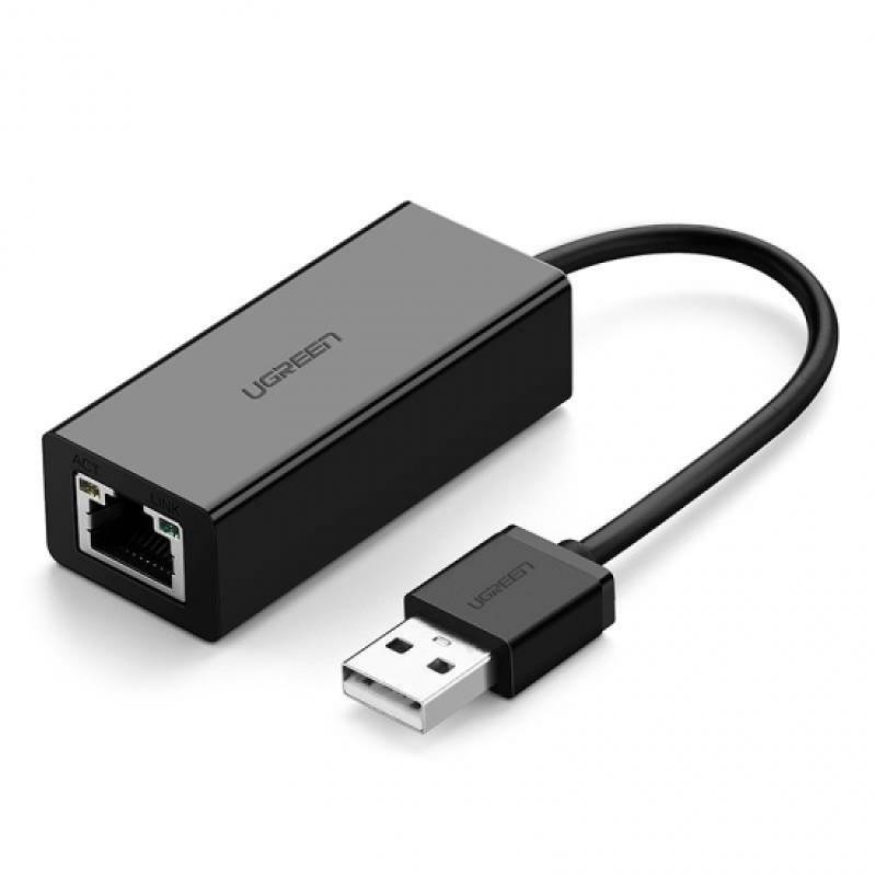 Ugreen CR110 USB - RJ45 hálózati adapter, fekete (20254)