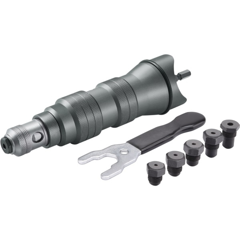 Fortum adapter klt. fúrógéphez, popszegecsekhez, 4 db, 2,4-3,2-4,0-4,8 mm; 1/4
