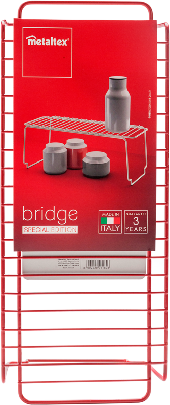 Metaltex Bridge Special Edition polc, piros színben (360500-P)