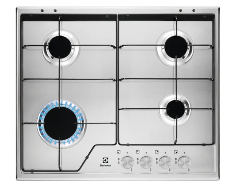 Electrolux beépíthető Gáz főzőlap, 60 cm (KGS 6424SX)
