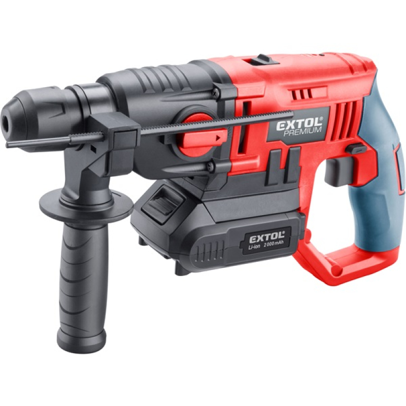 Extol Premium akkus ütvefúró SDS Plus, 20V, Li-ion, 1db akku, 1db töltő, 2000 mAh, 1,2J (8891818)