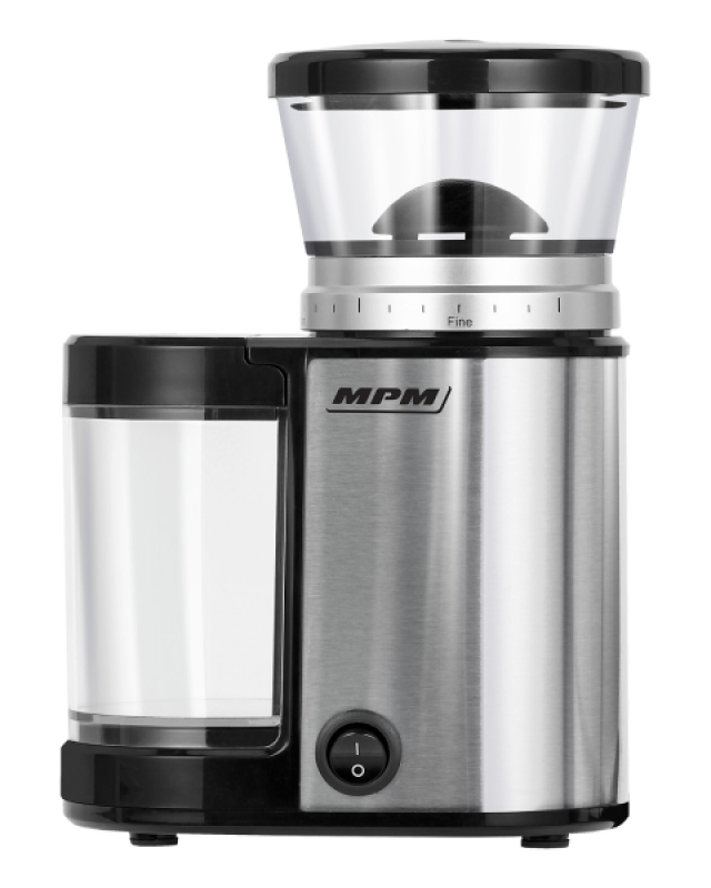 MPM tartályos kávédaráló 150 W, inox (MMK-09M)