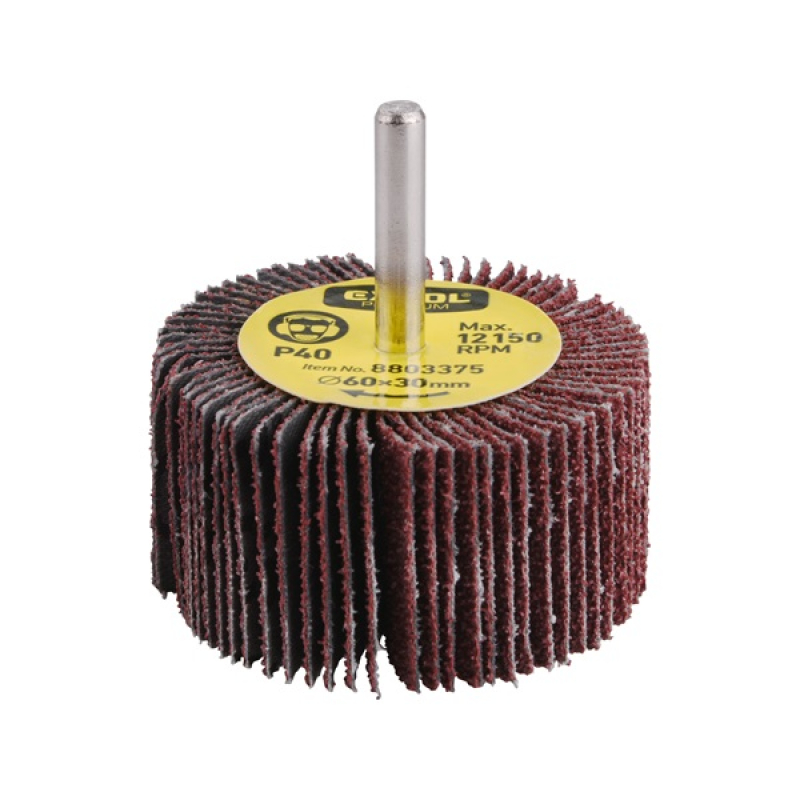 Extol Premium Lamellás csiszoló, csapos, 6 mm befogás, Alu-Oxid, 60×30mm; P100, max.: 12.150 ford./p