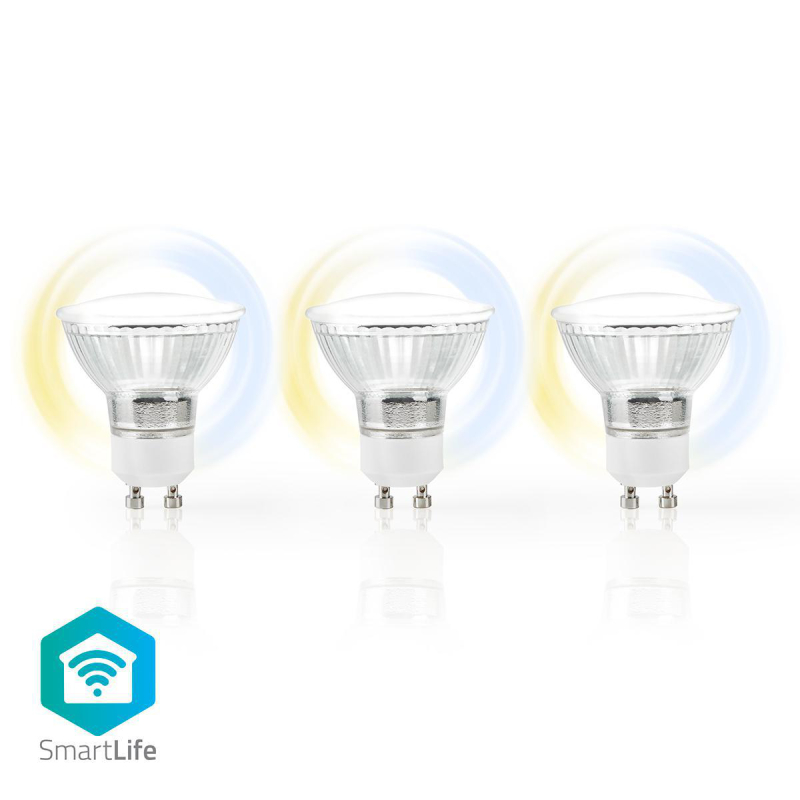 Nedis Smartlife LED izzó GU10 3db (WIFILW30CRGU10)