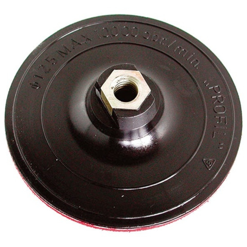 Fibertárcsa gumitányér d=125 mm tépőzáras M14 (5205179)