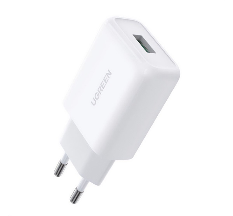 Ugreen CD122 hálózati töltő USB aljzat (18W, gyorstöltő 3.0) FEHÉR
