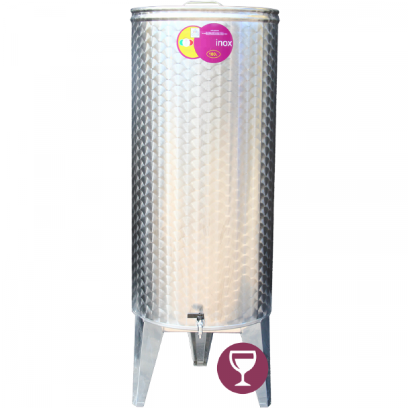 Panka bortartály inox 180 l-es (14537) - Horpadt!