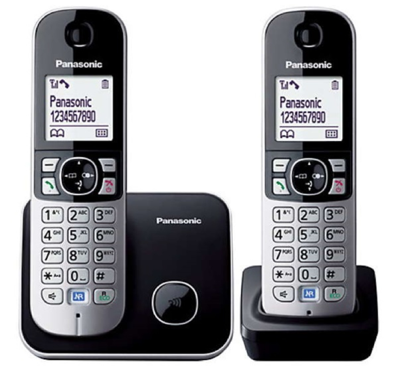 Panasonic KX-TG6812PDB telefon készülék (vezeték nélküli, 1 bázis, 2 kézibeszélő, DECT) EZÜSTKX-TG68