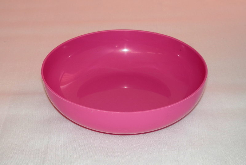 Camping műanyag tál közepes pink (85)