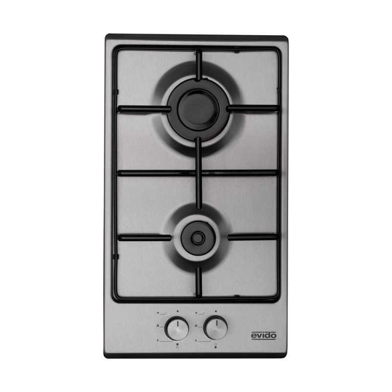 EVIDO DOMINO-G 32X beépíthető gázfőzőlap, 30 cm, inox (HGD32X.1)