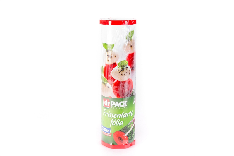 Frissentartó fólia vágókéssel vastag Rollbox 270 m mozzarella mintás (844-mozzarellas)