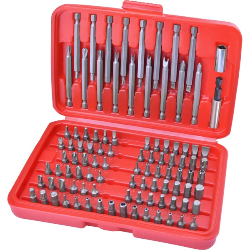 Extol Premium behajtó klt. 98 db Cr.V., lapos:3-7mm, PH0-3, PZ0-3, HEX 1,5-6mm, T és TTa 8-40, hossz