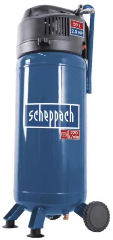Scheppach olajmentes vertikális kompresszor, 50 liter, 1500 W (HC 51 V)
