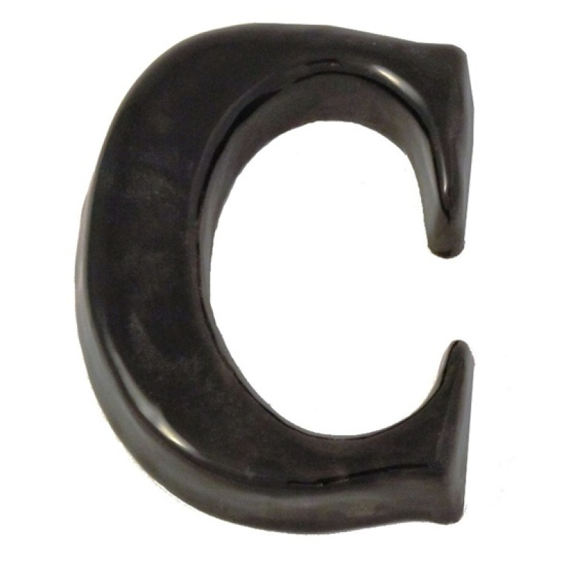 SB  kerámia házszám C betű fekete 12cm (3970073)