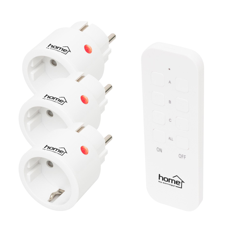 Home távirányítható mini hálózati aljzat szett, 40m (TH2313)