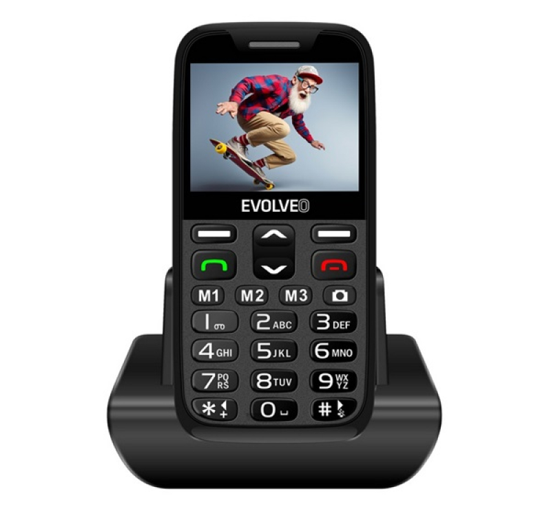 Evolveo EP-601 EasyPhone XR mobiltelefon FEKETE