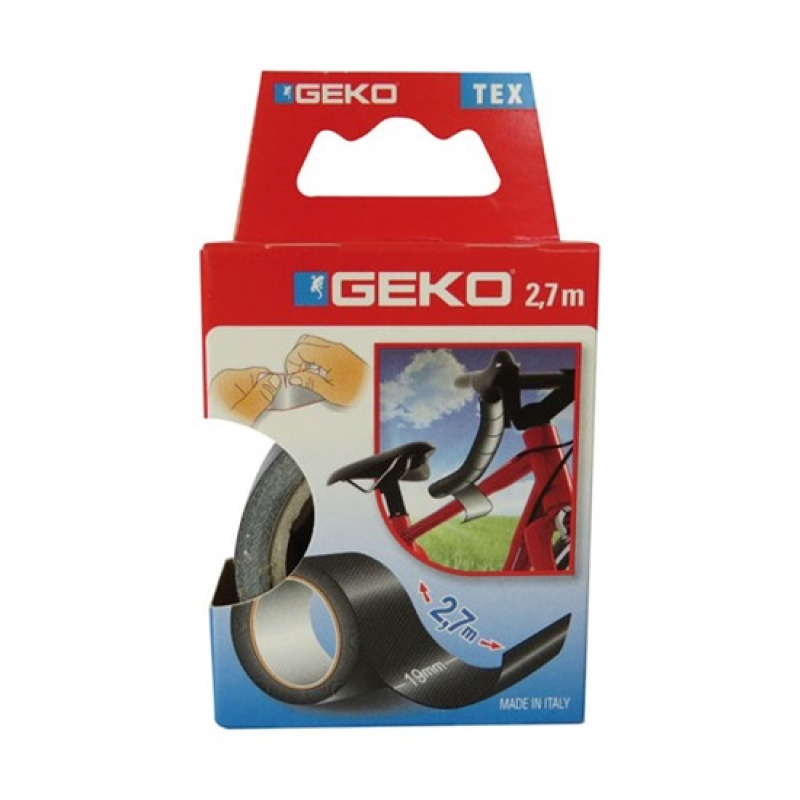 GEKO Ragasztószalag szövetes téphető 19 mm x 2,7 m fekete (8912782)