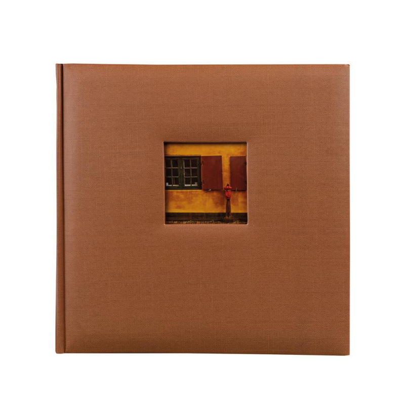 Dörr fotóalbum, ablakos, Jumbo 600, beragasztós, 29x29cm, 50lap/100oldal, barna (D810285C)