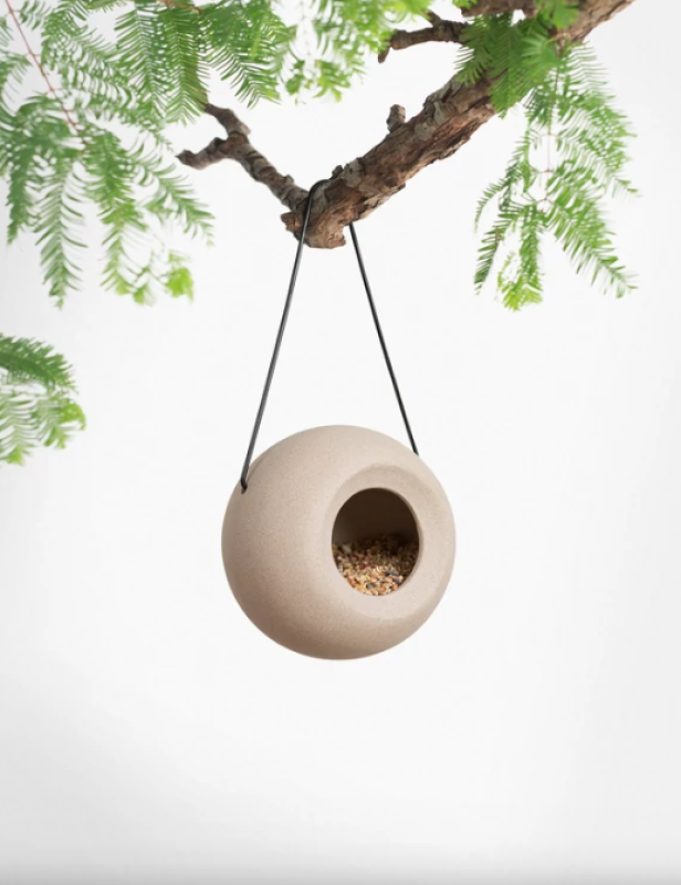 LISA kerámia madáretető, bézs (R002)