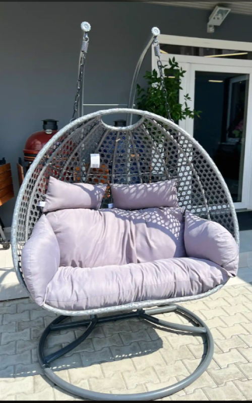 Rattan dupla függőfotel (SR022)