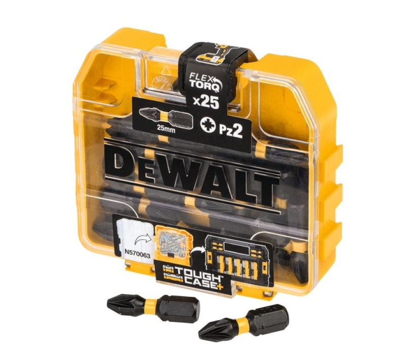Dewalt csavarhúzófejek 25mm, 25db PZ2 (DT70556T-QZ)
