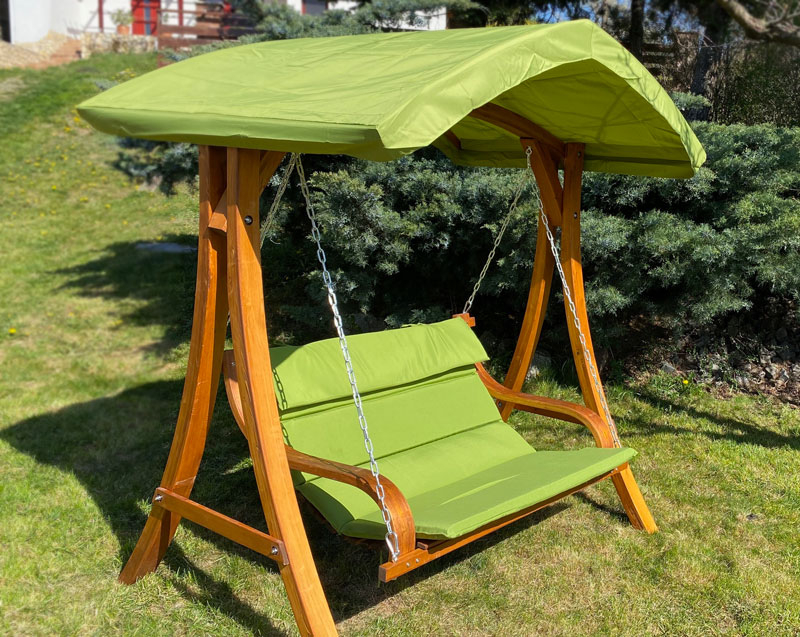 Firenze Fa Hintaágy Napernyővel 2 személyes (MT044009)