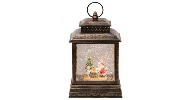 Home lámpás csillámokkal, Mikulással (LTN 16)